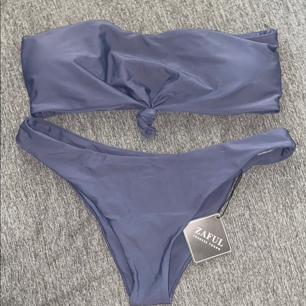 Zaful! Strapless Grayish Purple Bikini NWOT!